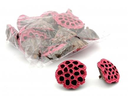 Lotus large nat + Rose pink glitter