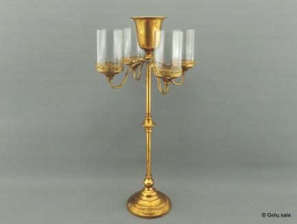 Metalinė žvakidė su stiklais Gd