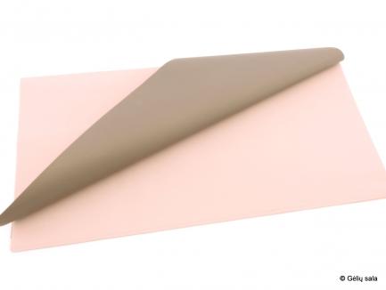 Dvipusis popierius gėlėms pakuoti pilkas