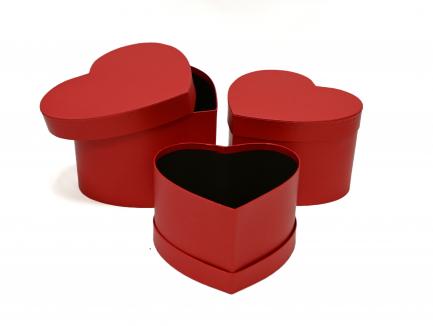 Gėlių dėžutė širdelė 3dalių