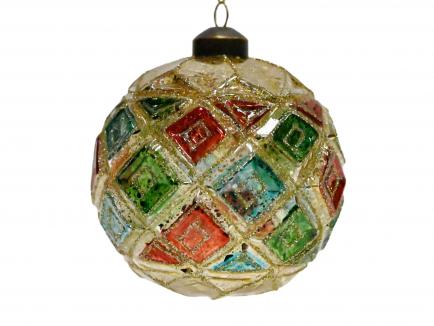 Stiklinis kalėdinis žaisliukas