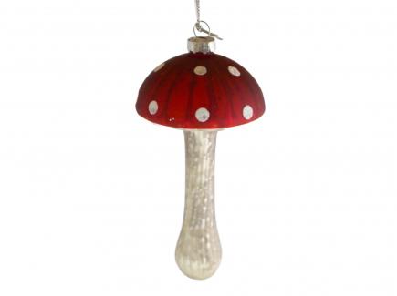 Glass Mushroom Ornament