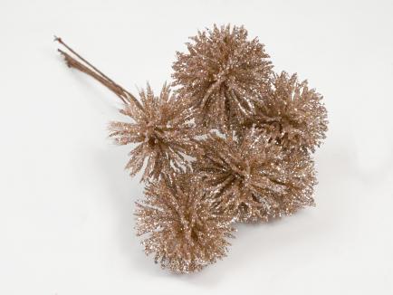 Glitter Echinops Picks 3 cm