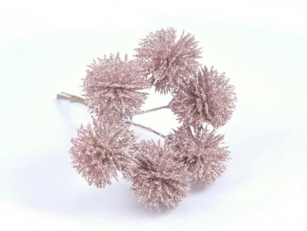 Glitter Echinops Picks 2.5 cm
