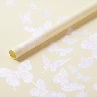 Folija gėlėms pakuoti lapais