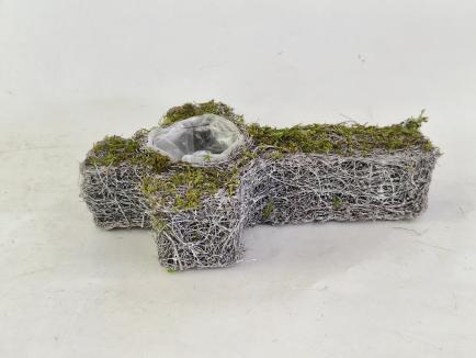 Kryžius samanotas balintas