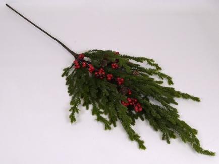 Kalėdinė šaka su uogomis (like real touch)