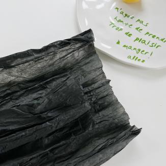 Glamžytas flizelinas gėlėms pakuoti BLACK